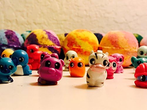 Sale! Very Hot Item! Squinkies Inspired 10 Bath Bombs Lush Like Party Favor Set with Toy