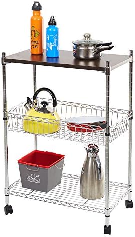 KARMAS PRODUCT 3 Tier Heavy Duty Storage Kitchen Office Cart