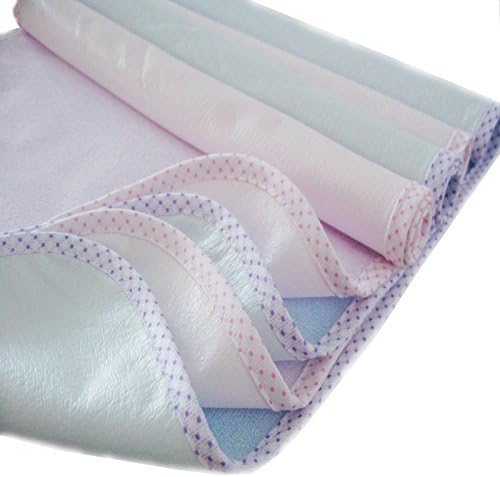 Theos Medical Systems TBM01B Chummie Luxury Reusable Bamboo Waterproof Overlay Protector Bed Pad for Bedwetting - Will Absorb 6 Cups of Urine - Large Size: 40 inches X 28 inches