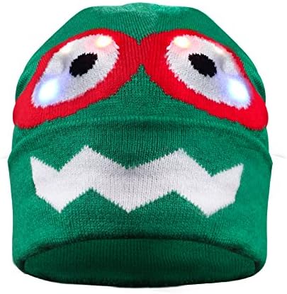DAXIN DX LED Cute Beanie Hat Light up Flashing Party Hats Blinking Rave Party Costume For Party, Lightshow, Jogging, Walking, Bicycling, Christmas, Birthday Gifts