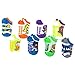 Bubble Guppies Boys Girls 8 pack Ankle Socks (Toddler)
