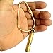 Cevinee Durable Brass Screw Lock Key Chain Ring, Creative EDC Kits Hanging Ring - A Shape