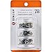 SINGER 07400 Fastener Variety-Pack in Stackable Screw Top Container - 48 Hook & Eyes, 24 Sew-On Snaps, 6 Hook & Bars , Black
