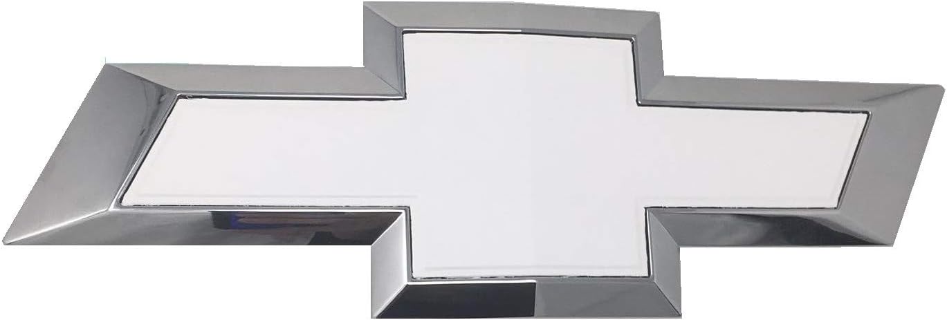 Qbc Craft Chevy Bowtie Emblem Overlay Gloss White (3 Pack) 3M Cut-Your-Own Car Wrap Vinyl Kit DIY GM Symbol Logo Easy to Install air Release Film 12” x 4” Sheets (x3)