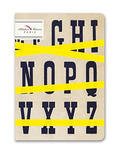 Alibabette Editions Typo Top Unlined Compostion Notebook, 6.75 by 4.75