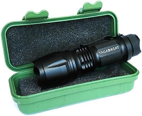 Tagadagat EDC LED Flashlight: Mini Tactical 300 Lumens Bright Flashlight|Zoomable LED Torch with 3 Lighting Modes|Top Emergency Home Travel Car Pocket & Backpack Flashlight