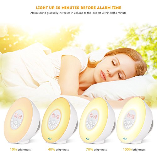 Wake Up Light, INLIFE Alarm Clock Sunrise Simulation Fading Night Light