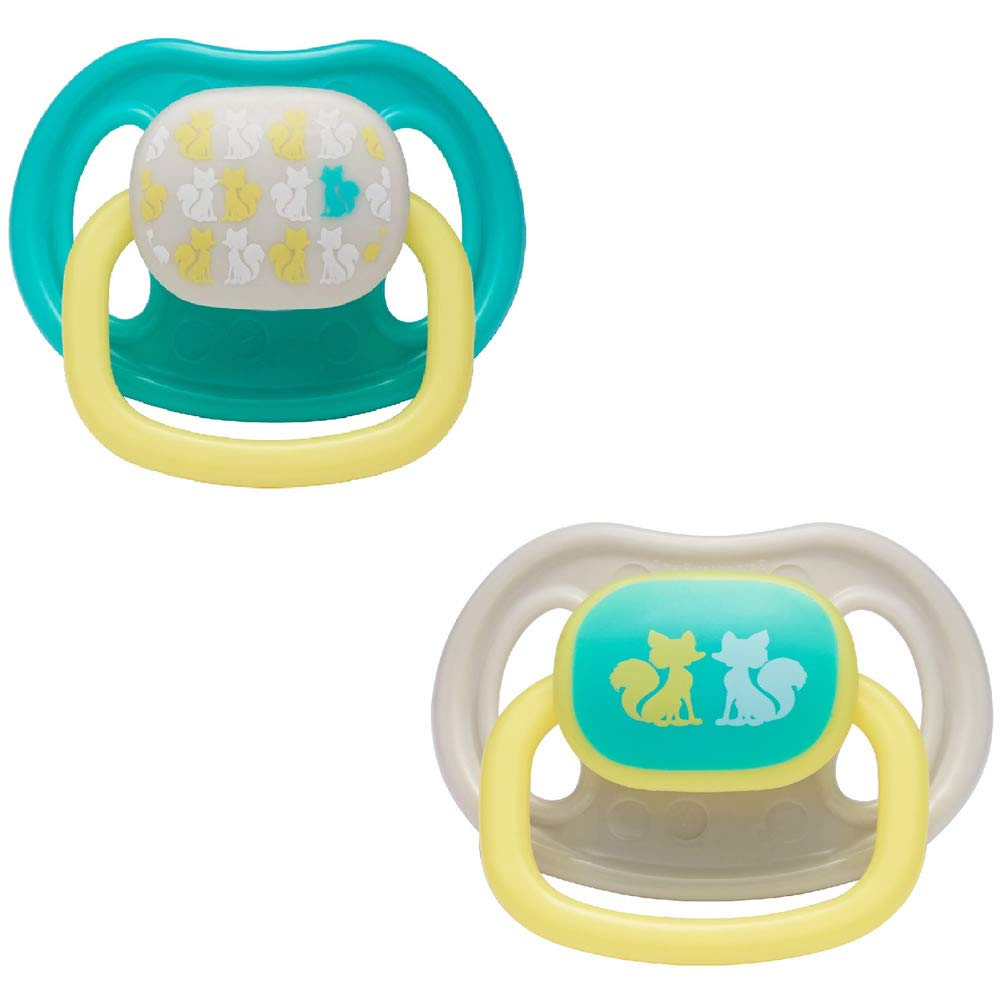The First Years Orthodontic Pacifier Stage 1, Fox Design - 2 Count