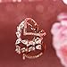 KAVANI Rose Gold Cubic Zirconia Ring CZ V Ring Open Adjustable Heart Princess Ring for Women