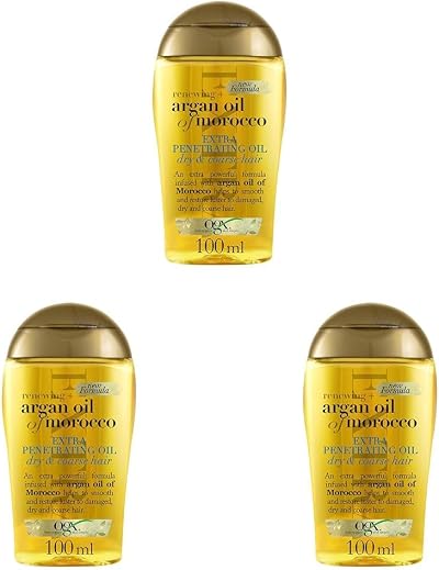 OGX Argan Oil of Morocco Hair Oil Extra Penetrating 100 ml Pack of 3