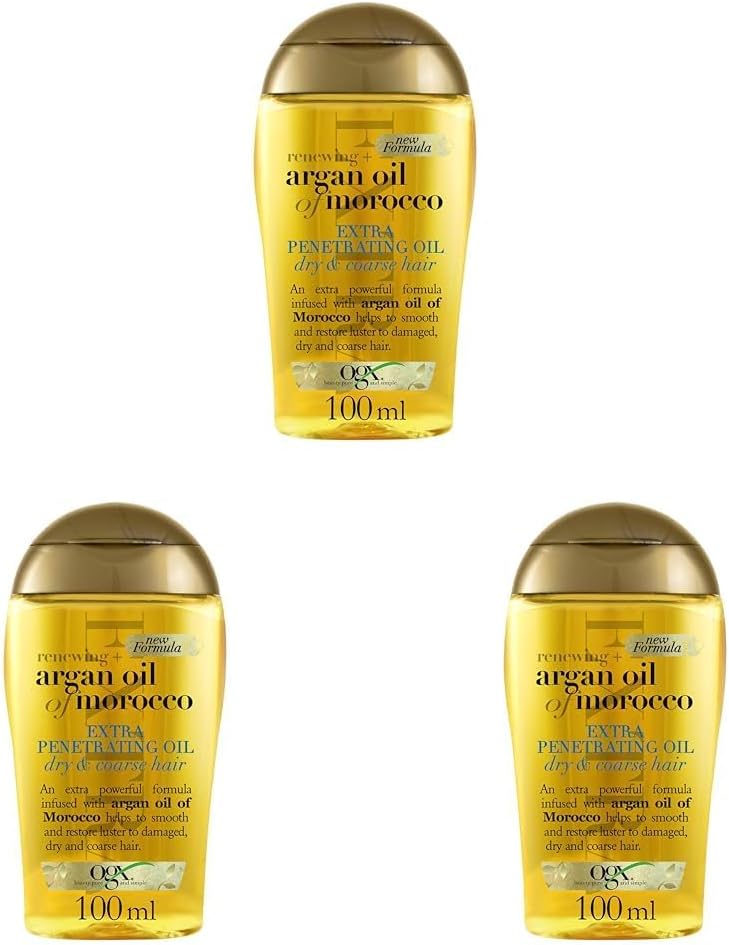 OGX Argan Oil of Morocco Hair Oil Extra Penetrating 100 ml Pack of 3