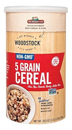 Amazon Com Woodstock 5 Grain Cereal 18 5 Oz Grocery