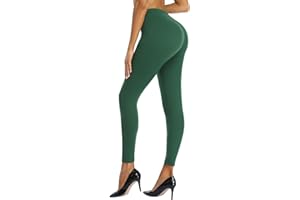 SPLASHGRIP Women Full Length Leggings High Waist Solid Lightweight Ankle Stretch Leggings Gym Yoga Pants Tights