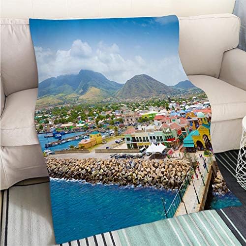 BEICICI Super Soft Flannel Thicken Blanket Port Zante in Basseterre Town St Kitts and Nevis Living Room/Bedroom Warm Blanket