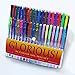 Bundle of Better Than Best Giant 60 Page Adult Coloring Book and Glorious! 36 Color Gel Pen Set