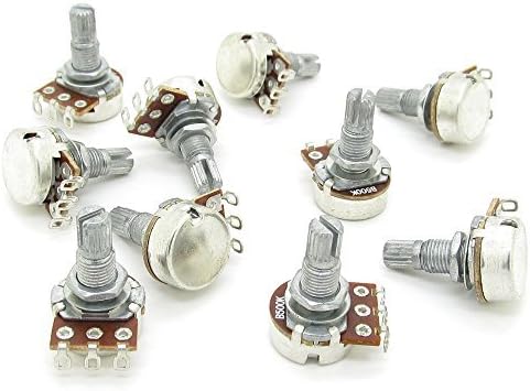 Pxyelec B500K OHM Audio POTS Guitar Potentiometer Replacement for Electric Guitar Pack of 10