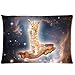 Funny Bacon Cat in Space Pillowcase - Pillowcase with Zipper, Pillow Protector Cover Cases - Standard Size 20x30 inches, One-sided Print