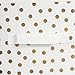 DII Non Woven Polyester Storage Bin, Polka Dot, White & Gold, Small Set of 4