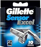 Gillett Sensor Excel Refill Blade Cartridges, 10 Ct.  (Packaging May Vary)