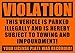 10 Orange Violation - NO Parking - Towing Sticker - No Parking Stickers