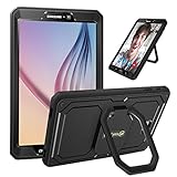 Fintie Samsung Galaxy Tab A 10.1 Case - [Tuatara Magic Ring] 360 Rotating Multi-Functional Grip Stand Shockproof Cover Built-in Screen Protector for Tab A 10.1 Inch NO S Pen Version Tablet, Black