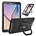 Fintie Case for Samsung Galaxy Tab A 10.1 (2016 NO S Pen Version), [Tuatara Magic Ring] 360 Rotating Multi-Functional Grip Stand Shockproof Cover Built-in Screen Protector, Black