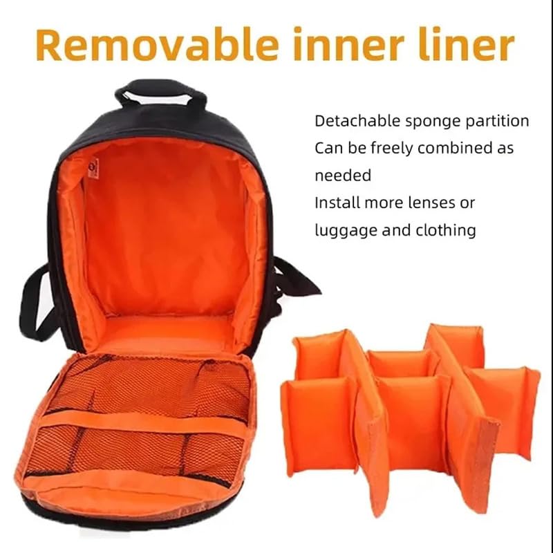 Bolsa para câmera, mochila para para fotógrafos, bolsa para à prova d'água，aplica-se a câmeras DSLR, flashes, tripés, laptops, lentes e acessórios