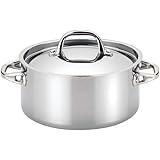 Anolon Tri-Ply Onyx Dutch Oven, 5 Quart, Stainless Steel