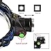 Waterproof LED Headlamp, Zoomable 3 Modes bright LED Headlights with Rechargeable Batteries Car Charger Wall Charger USB Cable for Camping Biking Hunting Fishing Outdoor Sports