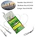 thkfish Sabiki Fishing Rigs Freshwater Saltwater Beach Fish Skin Sabiki Feather Bait Rigs 10Packs(10bags) #16-#20