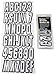 Hardline Products Series 320 Factory Matched 3-Inch Boat & PWC Registration Number Kit, Silver/Black - SIBLK320