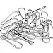 SODIAL 20 x Metal Lanyard Snap Spring Clips Hooks Findings DIY 1.5x0.47