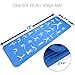 Yes4All Premium NBR Printed Yoga Mat 1/2-inch (72”x24”) with Carrying Strap – Multi Color Available – Beautiful Designs & Textured Non Slip Surface