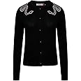 Ro Rox Snake Cardigan Gothic Serpent Embroidery Knitted Long Sleeve