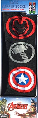 Avengers Boys Super Symbol Gripper Socks