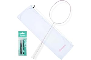 KUMPOO Professional Badminton Racket, Carbon Fiber Badminton Racket Set with Grip&Bag, Pro Badminton Racquet Lightweight for Beginner, Intermediate Players Outdoor Games Training