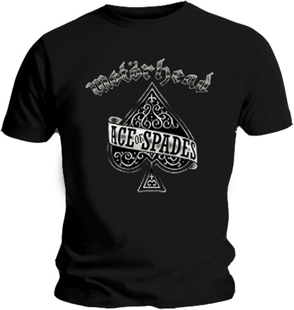 Official T Shirt MOTORHEAD Louder ACE OF SPADES All Sizes Amazon.co.uk Clothing