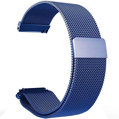 Replacement 22mm metal milanese loop watch bands straps…