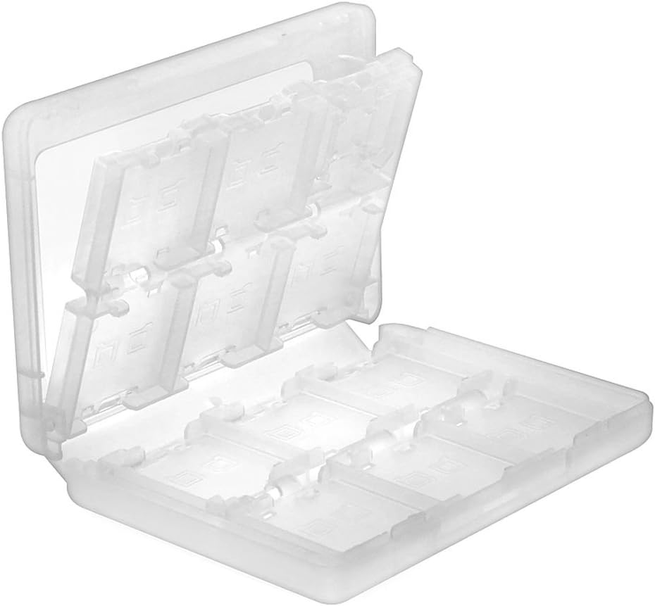 Insten 28-in-1 Game Holder Card Case Compatible with Nintendo NEW 3DS / NEW 3DS XL / NEW 3DS LL / 3DS LL / DSi / DSi XL / DSi LL / DS / DS Lite / NEW 2DS XL LL / 2DS Cartridge Storage Box, White: Computers & Accessories