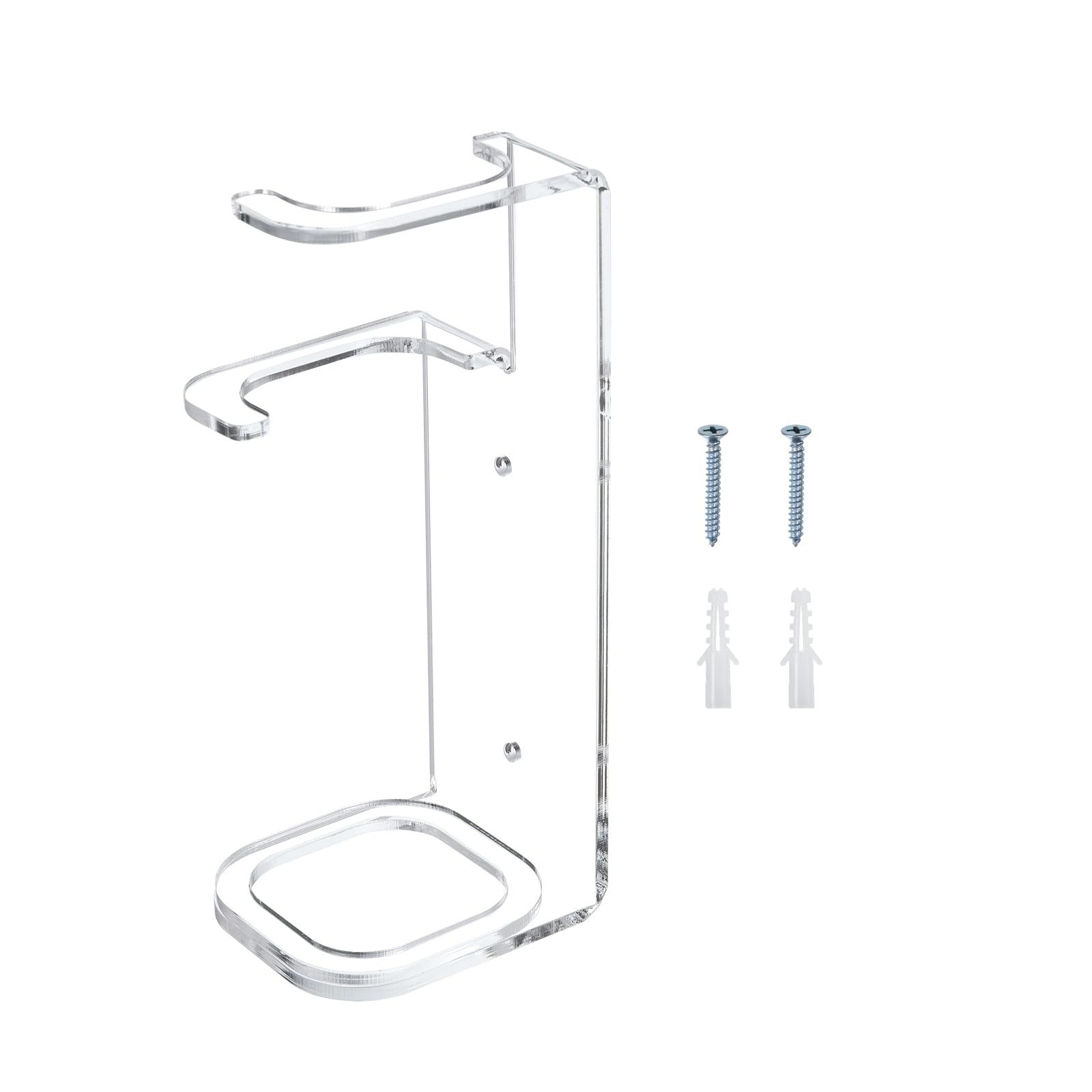 PATIKIL Light Saber Stand Wall Mount Acrylic Light Sword Wall Bracket Display Holder Baseball Bat Rack with Screws for Home Office Light Saber for Light Saber, Clear