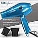 1875W Professional Hair Dryer with Ionic Conditioning - Powerful, Fast Dry Blow Dryer - 2 Speeds, 3 Heat Settings Blue hairdryer