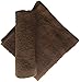 Linteum Textile Supply Premium Washcloths Set 100% Ring Spun Cotton Zero Twist Wash Cloths 12x12 Inches Absorbent Hand Towels Quick Dry Face Towels for Bathroom, Spa, Gym [Pack of 12] Dark Brown