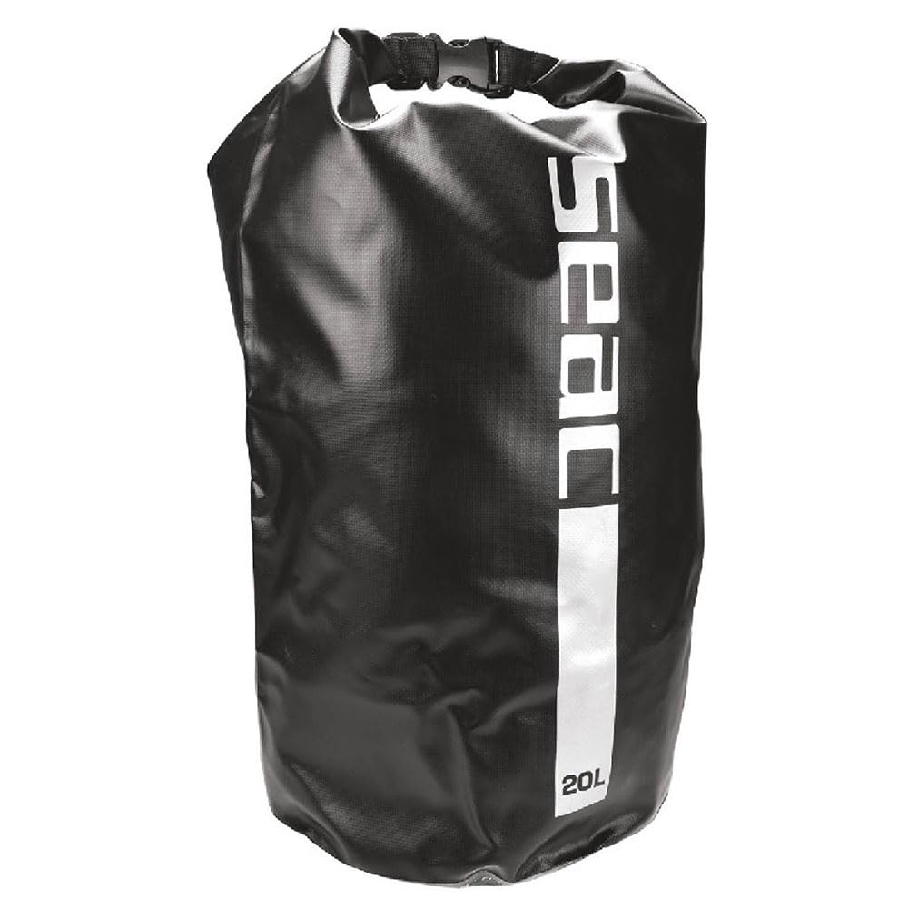 Seac Dry Bag for Diving, Fishing, Boating and Outdoor Activities, 20 lt, black