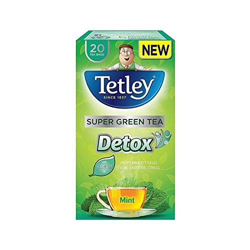 Amazon Com Tetley Super Green Detox Mint Tea Bags 20 Per Pack Grocery Gourmet Food