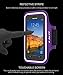 J&D Armband Compatible for iPhone 13/13 Pro/Galaxy S21/S20+/S20 Plus/Note 10/S8 Active/S7 Active/S7 Edge, Sports Armband with Key Holder Slot, Perfect Earphone Connection While Workout Running, Purple