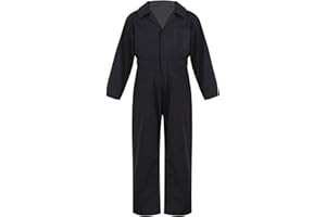 Aislor Kids Boys' Dance Coveralls Long Sleeves Zipper Jumpsuit Overalls One Piece Suit Street Dance Performance Outfit