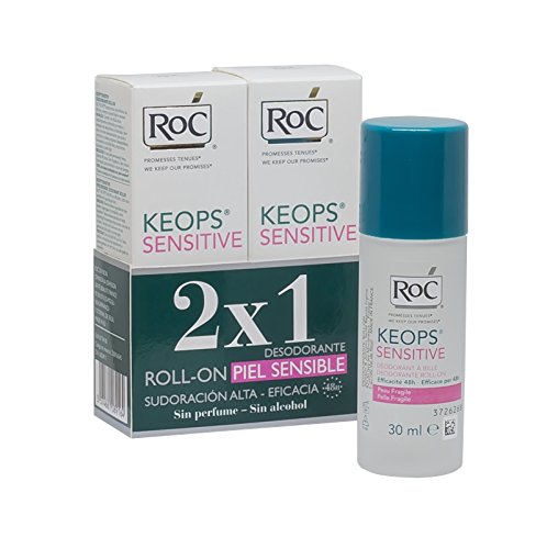 RoC KEOPS Sensitive Deodorant Roll-On 30 ml DUO