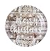 144 Piece Merry Christmas Party Plates, Napkins, Cups, Cutlery, Wood Plank Design Dinnerware (Serves 24)