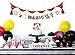 Magic Show - Party Banner | Magician Birthday Party Banner | Magic Show Theme | Magician Hat, Bunny, Dove, Gold Star, Magic Stage | Kids Birthday Party Decor | Black and Gold | Magical Party Decor