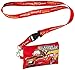 Disney Pixar Cars Lightning McQueen Lanyard with Detachable Coin Pouch - Red